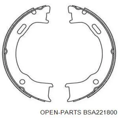 Колодки ручника BSA221800 Open Parts