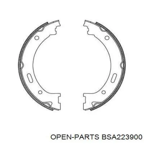 Колодки ручника BSA223900 Open Parts