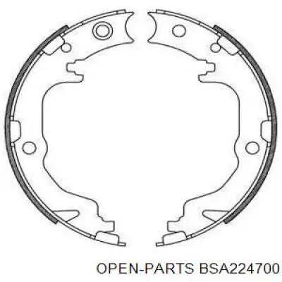 Колодки ручника BSA224700 Open Parts