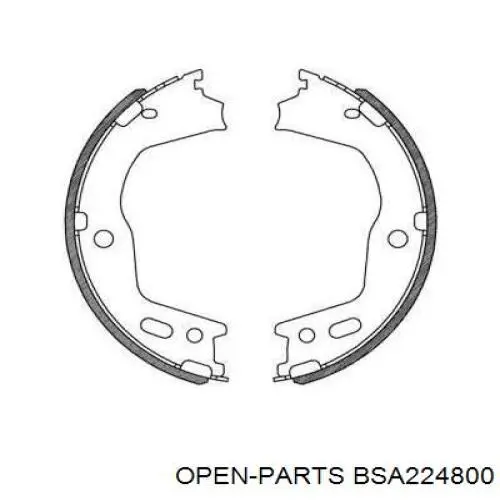 Колодки ручника BSA224800 Open Parts