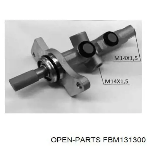 Цилиндр тормозной главный FBM131300 Open Parts