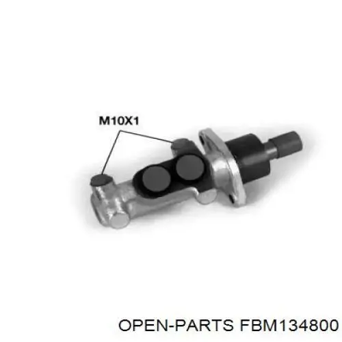 FBM134800 Open Parts cilindro mestre do freio