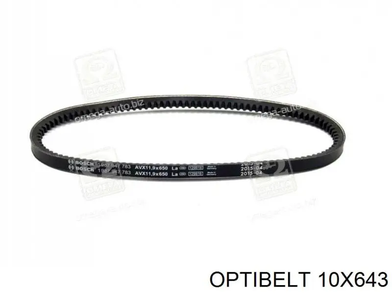 Клиновый ремень Optibelt 10X643 цена, от 5.02 USD