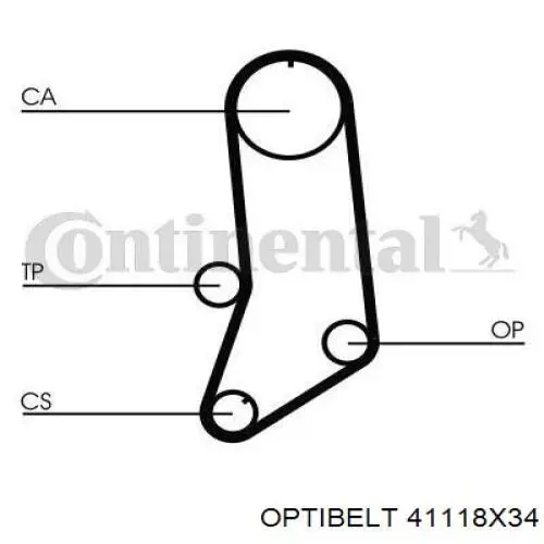  41118X34 Optibelt