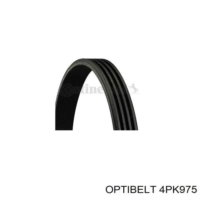 Correa trapezoidal 4PK975 Optibelt