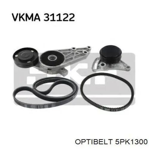 Ремень генератора 5PK1300 Optibelt