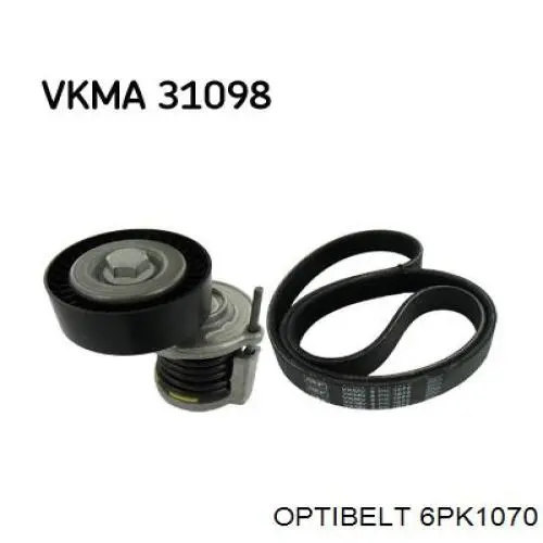Клиновый ремень Optibelt 6PK1070 цена, от 11.09 USD