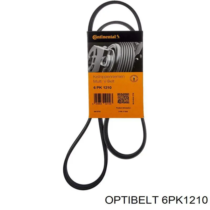 6PK1210 Optibelt ремень генератора