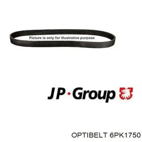 Купить 6PK1750 Optibelt Ремень генератора