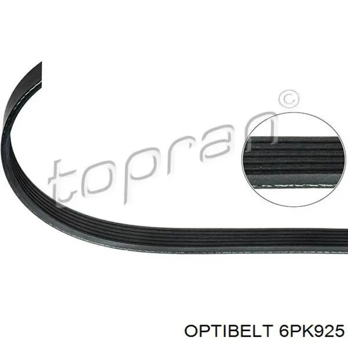 Клиновый ремень Optibelt 6PK925 цена, от 9.20 USD