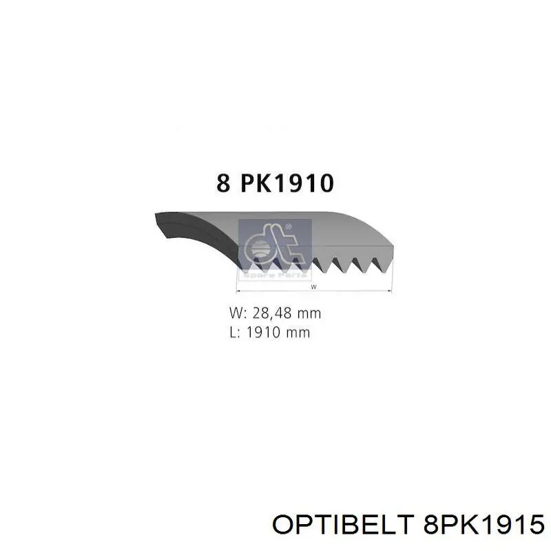 Купить 8PK1915 Optibelt Ремень генератора