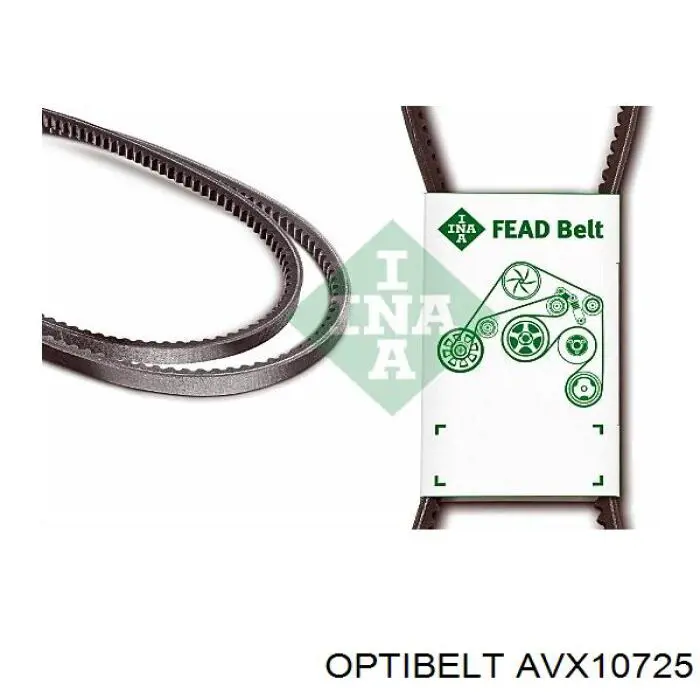 AVX10725 Optibelt Поликлиновый ремень