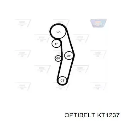 Комплект ремня ГРМ KT1237 Optibelt