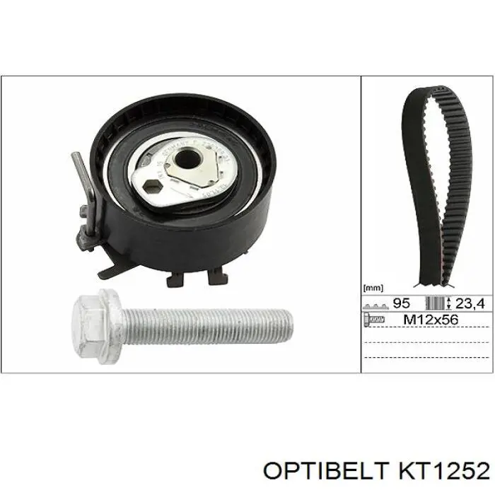 Комплект ремня ГРМ KT1252 Optibelt