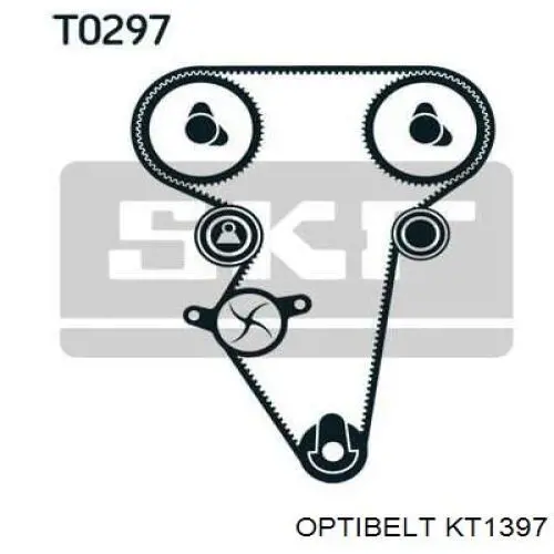 ГРМ ремни, комплект Optibelt KT1397 цена, от 56.62 USD