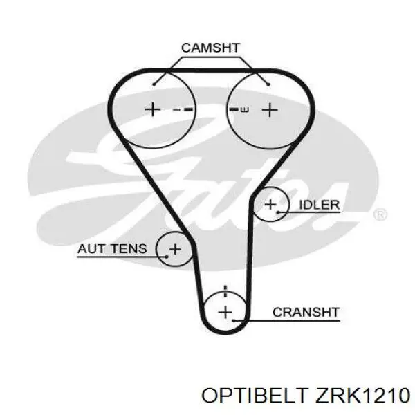 ZRK1210 Optibelt ремень грм