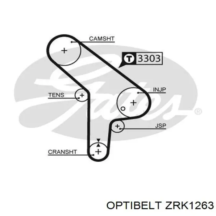 ZRK1263 Optibelt ремень грм
