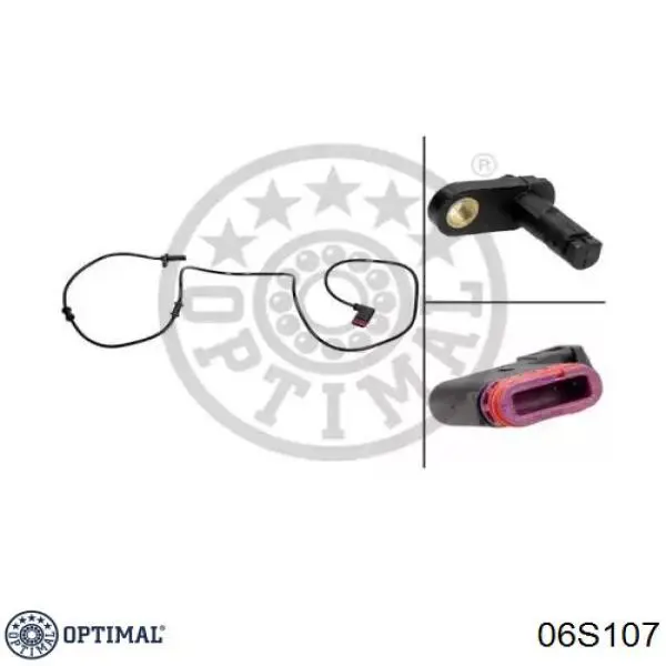 Датчик ABS задний Optimal 06S107
