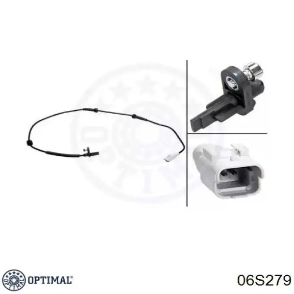 Датчик АБС (ABS) задний 06S279 Optimal