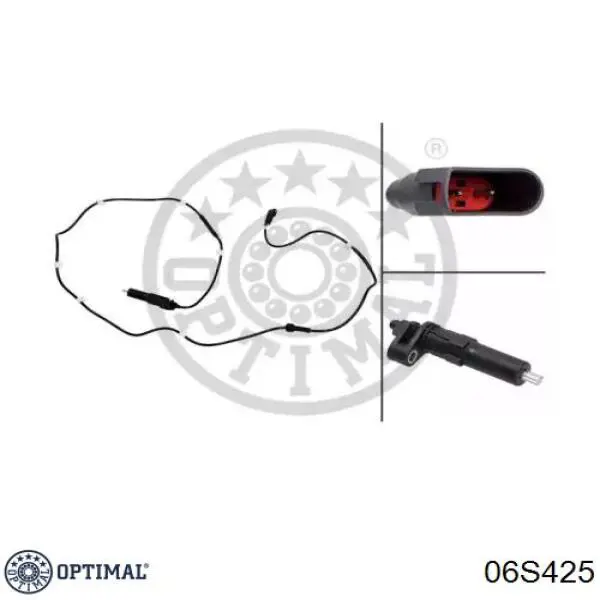 Датчик АБС (ABS) задний правый 06S425 Optimal