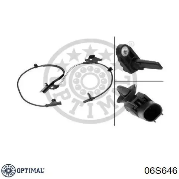 06S646 Optimal sensor abs dianteiro direito