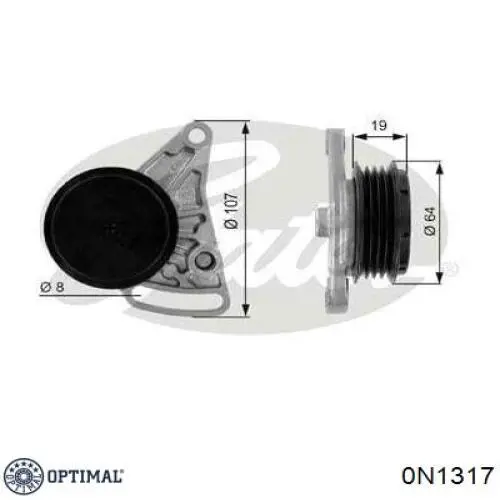 Купить 0N1317 Optimal Натяжитель приводного ремня