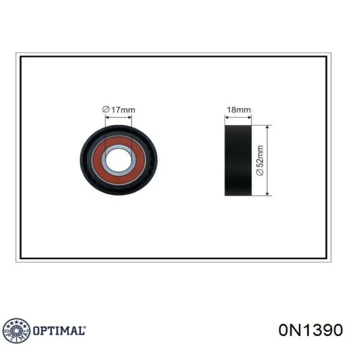 0N1390 Optimal Натяжитель клинового ремня