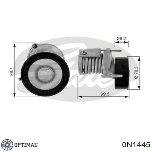 Купить 0N1445 Optimal Натяжитель приводного ремня