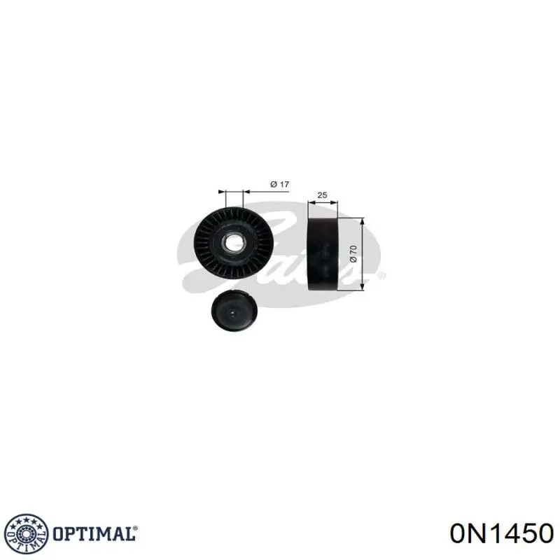 Купить 0N1450 Optimal Паразитный ролик