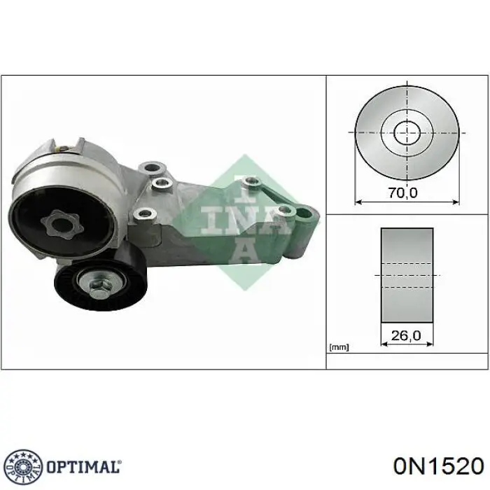 Купить 0N1520 Optimal Натяжитель приводного ремня
