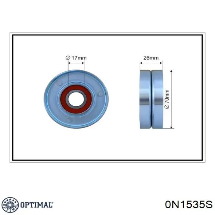 Купить 0N1535S Optimal Натяжной ролик