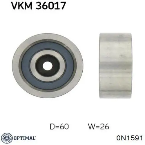 Купить 0N1591 Optimal Натяжной ролик