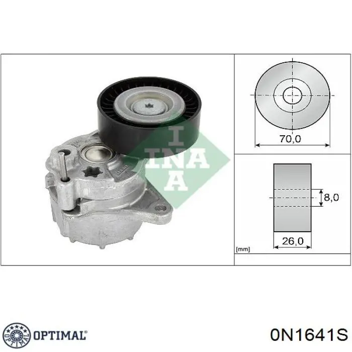 Купить 0N1641S Optimal Натяжной ролик