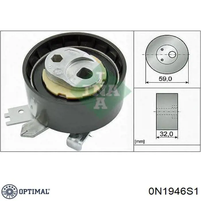 Купить 0N1946S1 Optimal Натяжной ролик