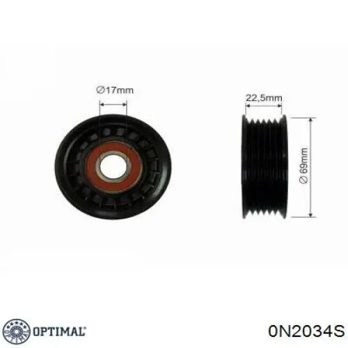 Купить 0N2034S Optimal Натяжной ролик