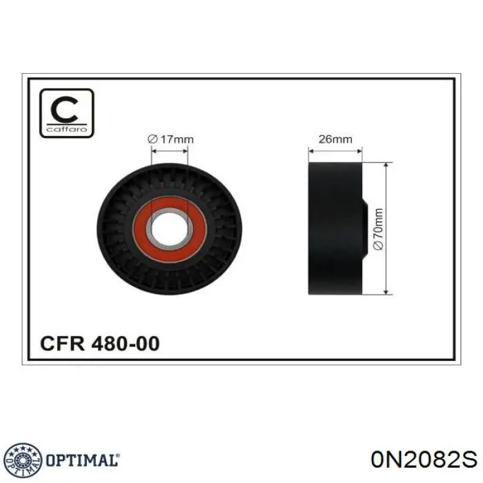 Купить 0N2082S Optimal Натяжной ролик