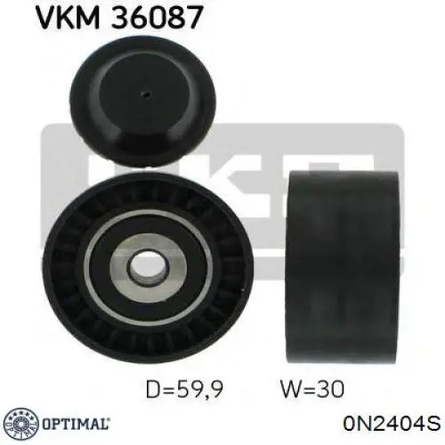 Роликовий модуль натяжителя ремня Optimal 0N2404S цена, от 30.39 USD
