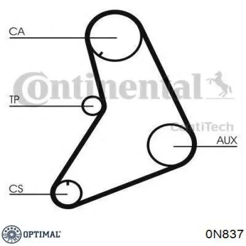 Ролик ГРМ 0N837 Optimal