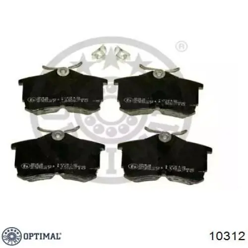 Купить 10312 Optimal Колодки тормозные задние, дисковые