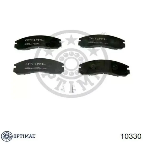 10330 Optimal колодки тормозные передние дисковые