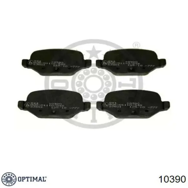 10390 Optimal колодки тормозные задние дисковые