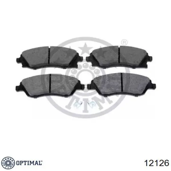 Pastillas de freno delanteras 12126 Optimal