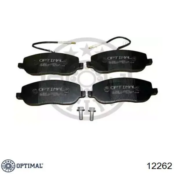 Колодки тормозные передние дисковые OPTIMAL 12262