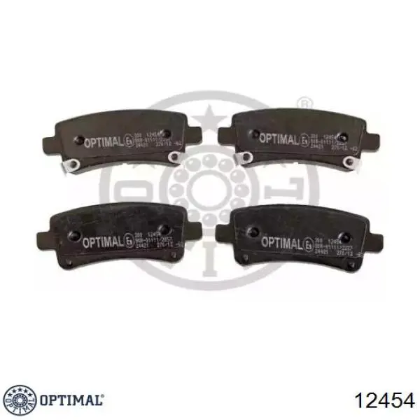 12454 Optimal Колодки тормозные дисковые комплект