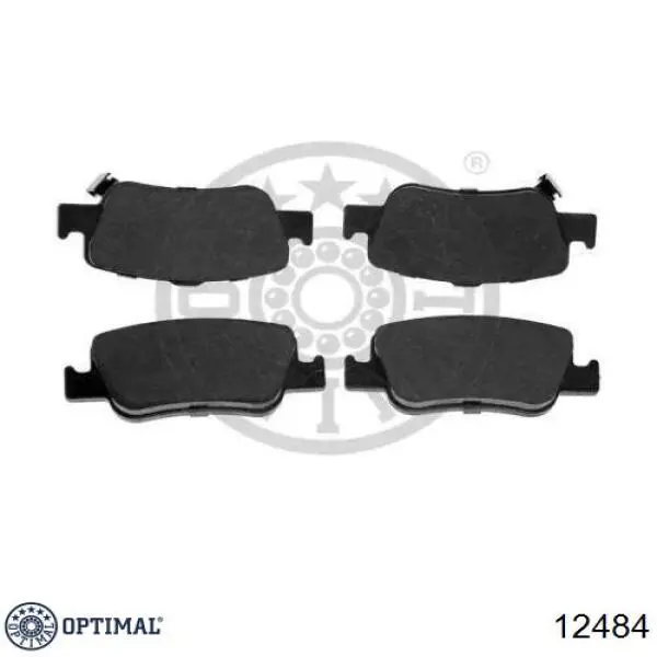 Задние тормозные колодки 12484 Optimal