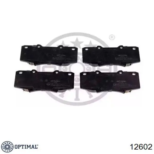 Колодки тормозные передние дисковые OPTIMAL 12602