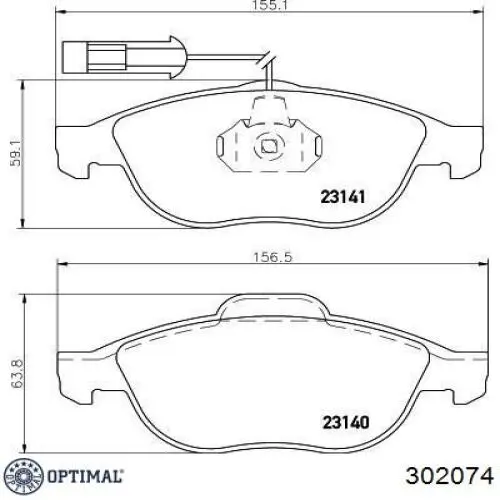 Купить 302074 Optimal Подшипник задней ступицы