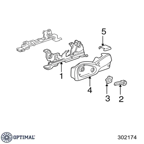 Подшипник задней ступицы 302174 Optimal