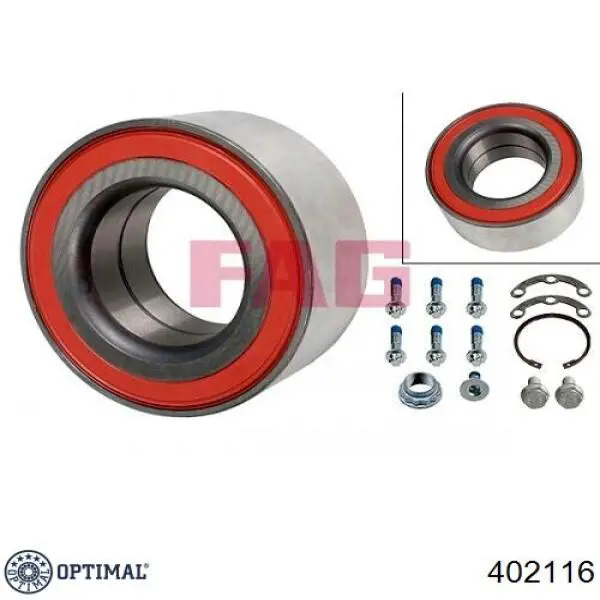 Подшипники задней ступицы Optimal 402116 цена, от 19.65 USD