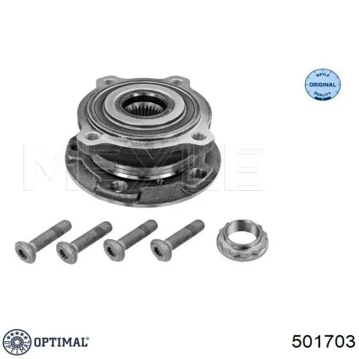 Cubo de rueda delantero 501703 Optimal